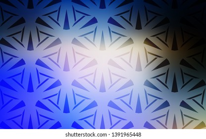  template with crystals, triangles. Glitter abstract illustration with triangular shapes. Pattern for websites.