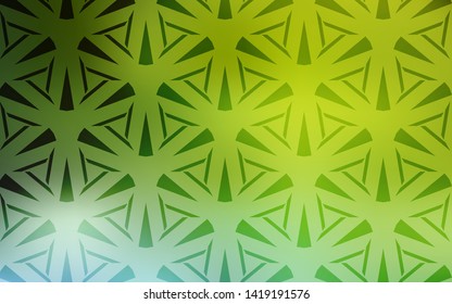  template with crystals, triangles. Glitter abstract illustration with triangular shapes. Pattern for commercials.