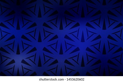  template with crystals, triangles. Glitter abstract illustration with triangular shapes. Pattern for booklets, leaflets
