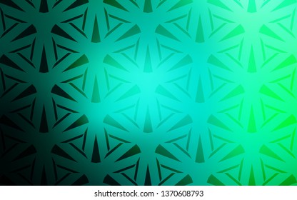  template with crystals, triangles. Illustration with set of colorful triangles. Pattern for commercials.
