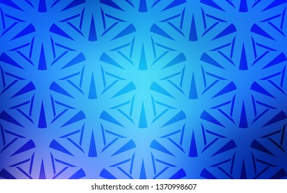  template with crystals, triangles. Illustration with set of colorful triangles. Best design for poster, banner.