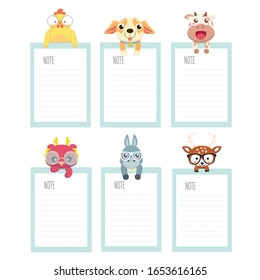 Template cute vector design of a notepad.