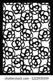 Template for cutting in simple style. VEctor illustration. Perfect for panel, card, invitation.