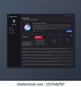 Template dashboard. UI, UX, GUI  app for mobile apps, responsive website. Vector illustration