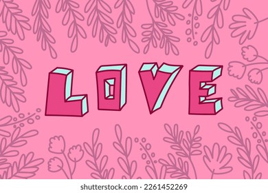 Template for Valentine’s day gift card, flyer, tags, banner with minimalistic doodle elements. Design elements for print, posters, invitations, banners. Editable vector hand drawn line illustration