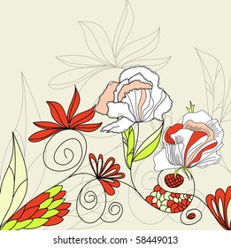 Template for decorative card