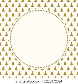 Template of decorative Christmas background. Vector.