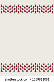 Template of decorative Christmas background. Vector.