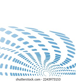 A template of deformed geometric shapes. Graphic design idea for background, brochure cover, poster, banner or booklet. Creative layout of prints, postcards, interior compositions and decorative solut