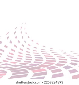 A template of deformed geometric shapes. Graphic design idea for background, brochure cover, poster, banner or booklet. Creative layout of prints, postcards, interior compositions and decorative solut