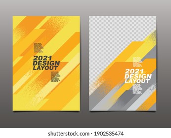 template Design 2021, Sport Design Layout , Abstract Background, Brush Speed Banner, Vector Illustration.