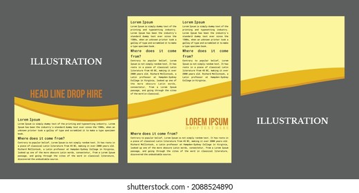 template design for A4 size poster