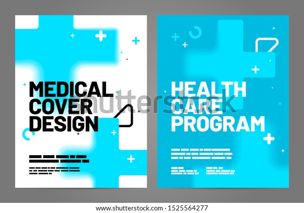 Template Design Abstract Background Medical Layout Stock Vector ...