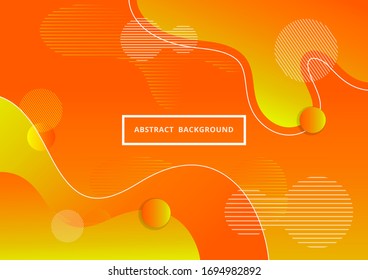 Template Design , abstract  background , Vector and illustration, Fluid gradient liquid abstract geometric shapes banner.