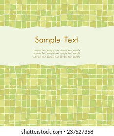 Template for design with abstract doodle ornament and place for your text