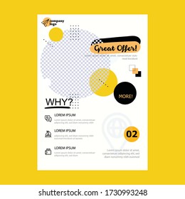 Template design, Abstract Modern Backgrounds Creative vector poster
