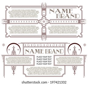 Template for the design of advertisements and other online or printed products  