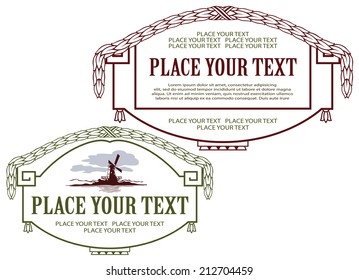 Template for the design of advertisements and other online or printed products  
