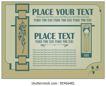 Template for the design of advertisements and other printed products online