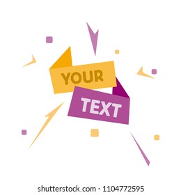 template for design advertising and poster on white background. Flat design