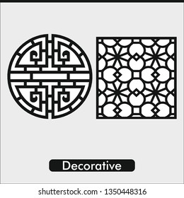 Template for design. Art deco border and frame. Seamless stylish texture. For wallpaper, surface, web design, textile, decor, pattern fills, cards or invitations.Creative template.