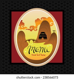Template Design of Asian Menu