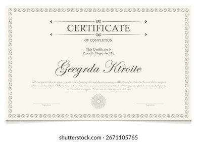template design awarded certificate, element of success, championship, success