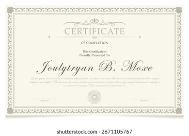 template design awarded certificate, element of success, championship, success