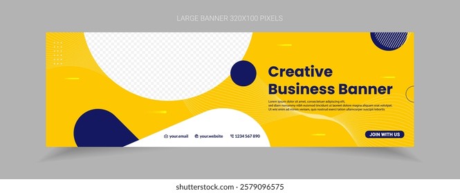 template design banner for business company and corporate.