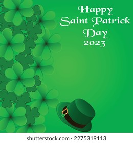 Template Design banner on St. Patrick's Day. 3d effect clover. Simple banner for the site, shop, magazine promotions. Banner with place for text.