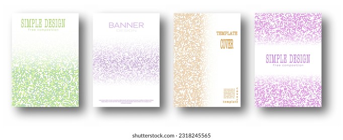 Template for the design of banners, posters and posters. Layout of the book cover, brochures, booklets and catalogs. An idea for creative design