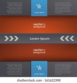 Template design with black and blue colors. Eps 10 vector file.