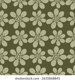 Projeto modelo para folha Botânica, com belo design de fundo de padrão de flor.