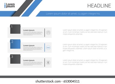 Template Design Brochure, Annual Report, Magazine, Poster, Corporate Presentation, Portfolio, Flyer With Copy Space Vector Illustration