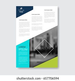 Template Design Brochure, Annual Report, Magazine, Poster, Corporate Presentation, Portfolio, Flyer With Copy Space Vector Illustration