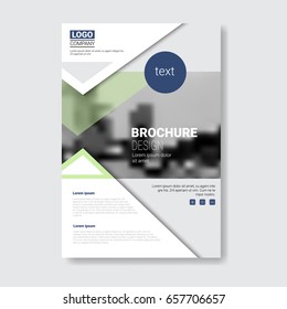 Template Design Brochure, Annual Report, Magazine, Poster, Corporate Presentation, Portfolio, Flyer With Copy Space Vector Illustration
