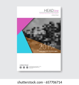 Template Design Brochure, Annual Report, Magazine, Poster, Corporate Presentation, Portfolio, Flyer With Copy Space Vector Illustration
