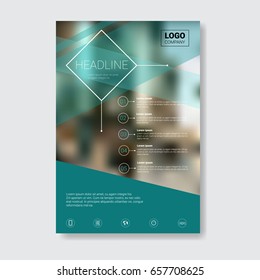 Template Design Brochure, Annual Report, Magazine, Poster, Corporate Presentation, Portfolio, Flyer With Copy Space Vector Illustration