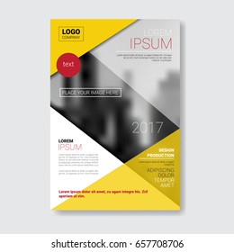 Template Design Brochure, Annual Report, Magazine, Poster, Corporate Presentation, Portfolio, Flyer With Copy Space Vector Illustration