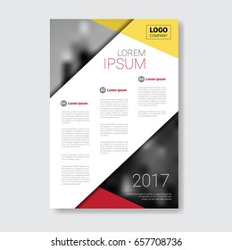 Template Design Brochure, Annual Report, Magazine, Poster, Corporate Presentation, Portfolio, Flyer With Copy Space Vector Illustration