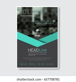 Template Design Brochure, Annual Report, Magazine, Poster, Corporate Presentation, Portfolio, Flyer With Copy Space Vector Illustration