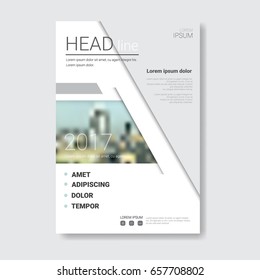 Template Design Brochure, Annual Report, Magazine, Poster, Corporate Presentation, Portfolio, Flyer With Copy Space Vector Illustration