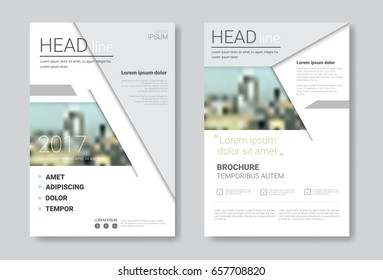 Template Design Brochure, Annual Report, Magazine, Poster, Corporate Presentation, Portfolio, Flyer With Copy Space Vector Illustration