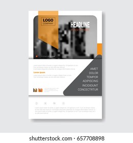 Template Design Brochure, Annual Report, Magazine, Poster, Corporate Presentation, Portfolio, Flyer With Copy Space Vector Illustration