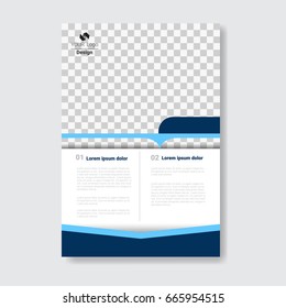 Template Design Brochure, Annual Report, Magazine, Poster, Corporate Presentation, Portfolio, Flyer With Copy Space Vector Illustration