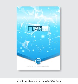 Template Design Brochure, Annual Report, Magazine, Poster, Corporate Presentation, Portfolio, Flyer With Copy Space Vector Illustration