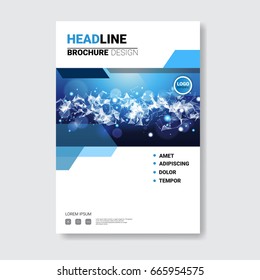 Template Design Brochure, Annual Report, Magazine, Poster, Corporate Presentation, Portfolio, Flyer With Copy Space Vector Illustration