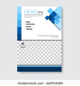 Template Design Brochure, Annual Report, Magazine, Poster, Corporate Presentation, Portfolio, Flyer With Copy Space Vector Illustration