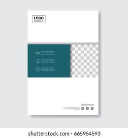 Template Design Brochure, Annual Report, Magazine, Poster, Corporate Presentation, Portfolio, Flyer With Copy Space Vector Illustration