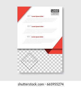 Folleto de diseño de plantillas, informe anual, revista, cartel, presentación corporativa, portafolio, volante con iluminación de vectores de espacio de copia